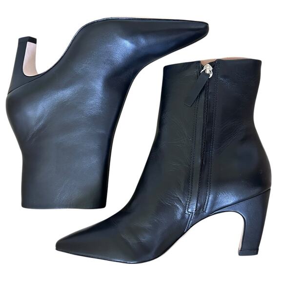 EVERLANE Women's The Short Banana Leather Boot in Black-Size 9 - Picture 3 of 8